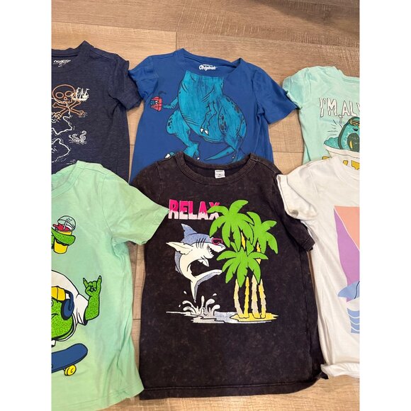 BOYS LOT OF 4T SHORT SLEEVE T SHIRTS OLD NAVY OSHKOSH CARTERS 6 SHIRTS - Picture 3 of 16